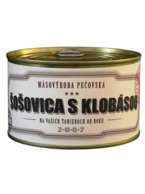 Mäsovýroba Pečovská Šošovica s klobásou 400g